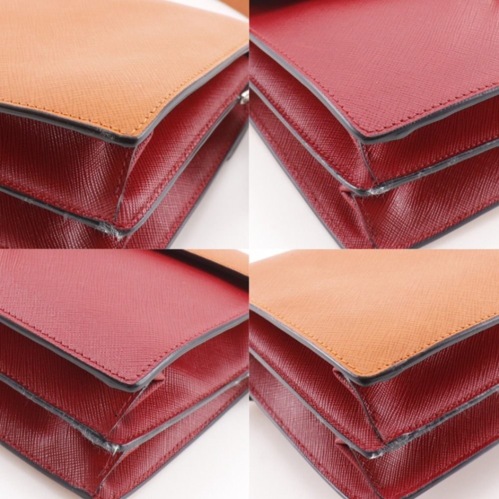 PRADA Red Saffiano Shoulder Bag - Picture 4 of 16